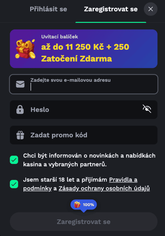 Registrace a přihlášení do Bet on Red v Česku